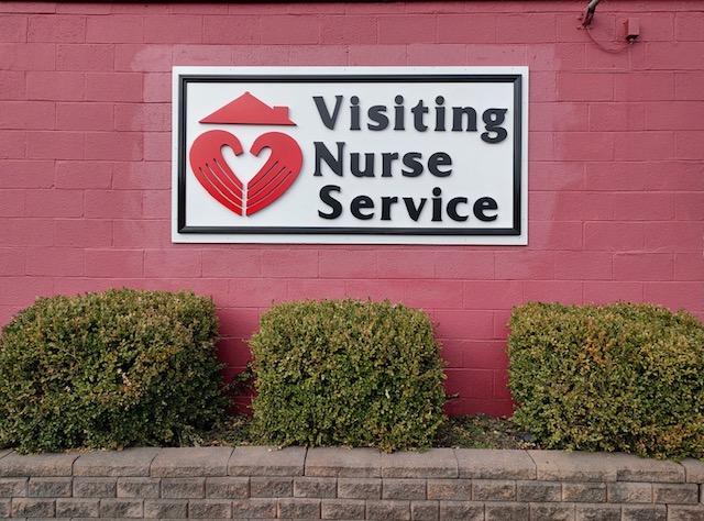 Visiting Nurse Service Sign.