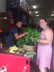 EFP Volunteers sort food