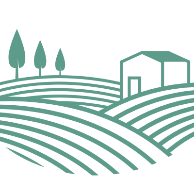 Rural Drawing of a rural farm field